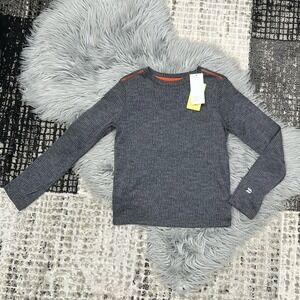 All in Motion Boys' Small 6/7 Dark Heather Gray Long Sleeve Lined Wicking Tee‎